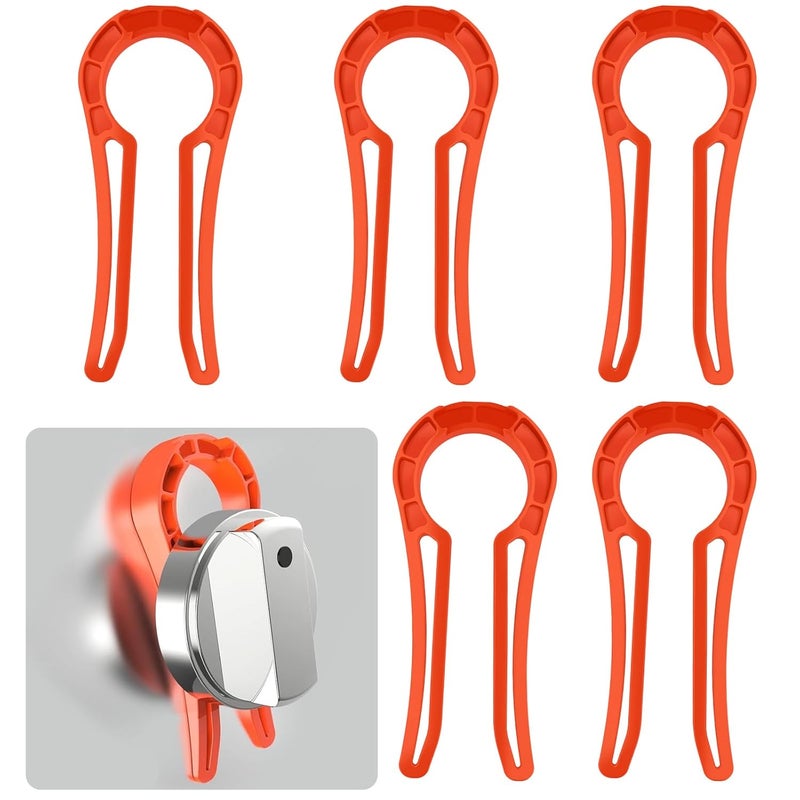 OKK Stove Locks Child Safety, 5 Pack Stove Knob Locks with Universal Size, Clear View Stove Knobs Locks for Kids and Pets Proof - Image 1